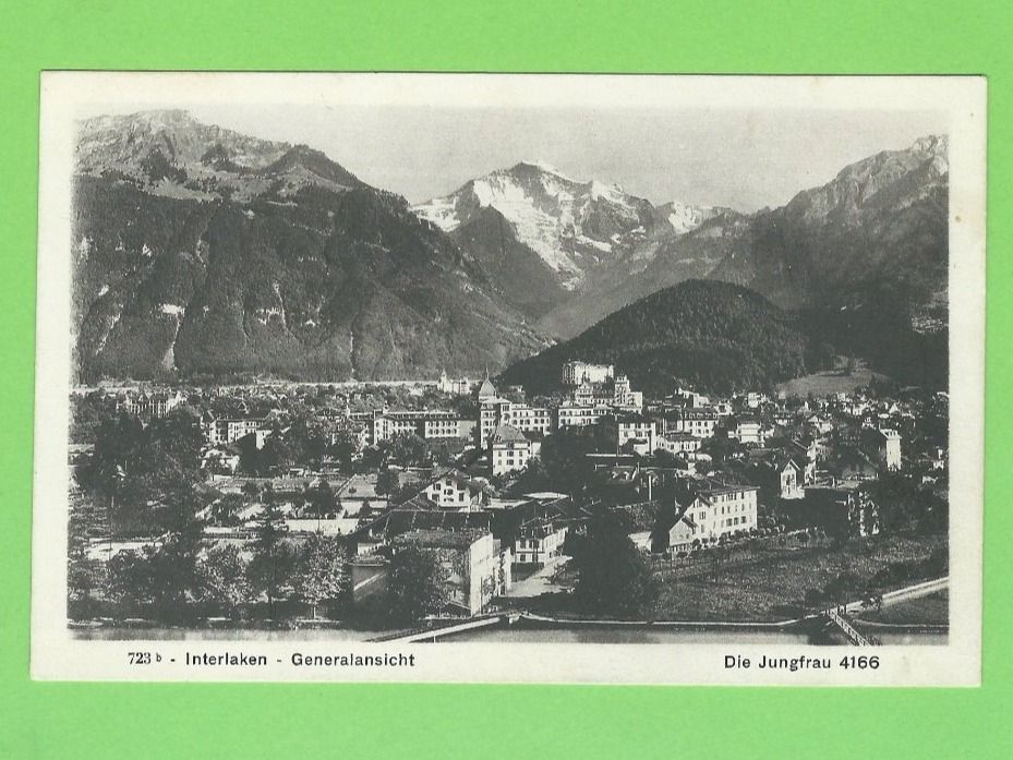 Ansichtskarten: Interlaken, Generalansicht – Gebraucht aus Zürich von t24_de