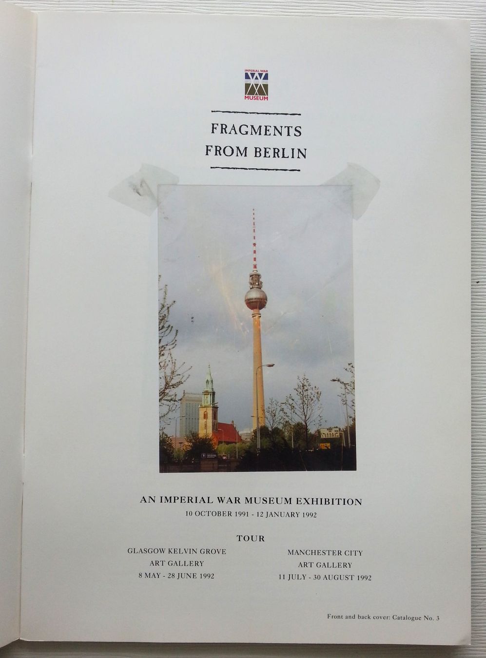 Bücher: Katalog: JOCK McFADYEN - Fragments from Berlin, 1992 – Gebraucht aus Oberriet SG von ganesh435 1