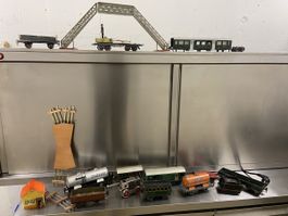 Antike Märklin Blech Eisenbahn Sammlung, Spur 0