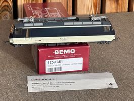 BEMO H0m  1259 351 MOB GE 4/4 8001 neu