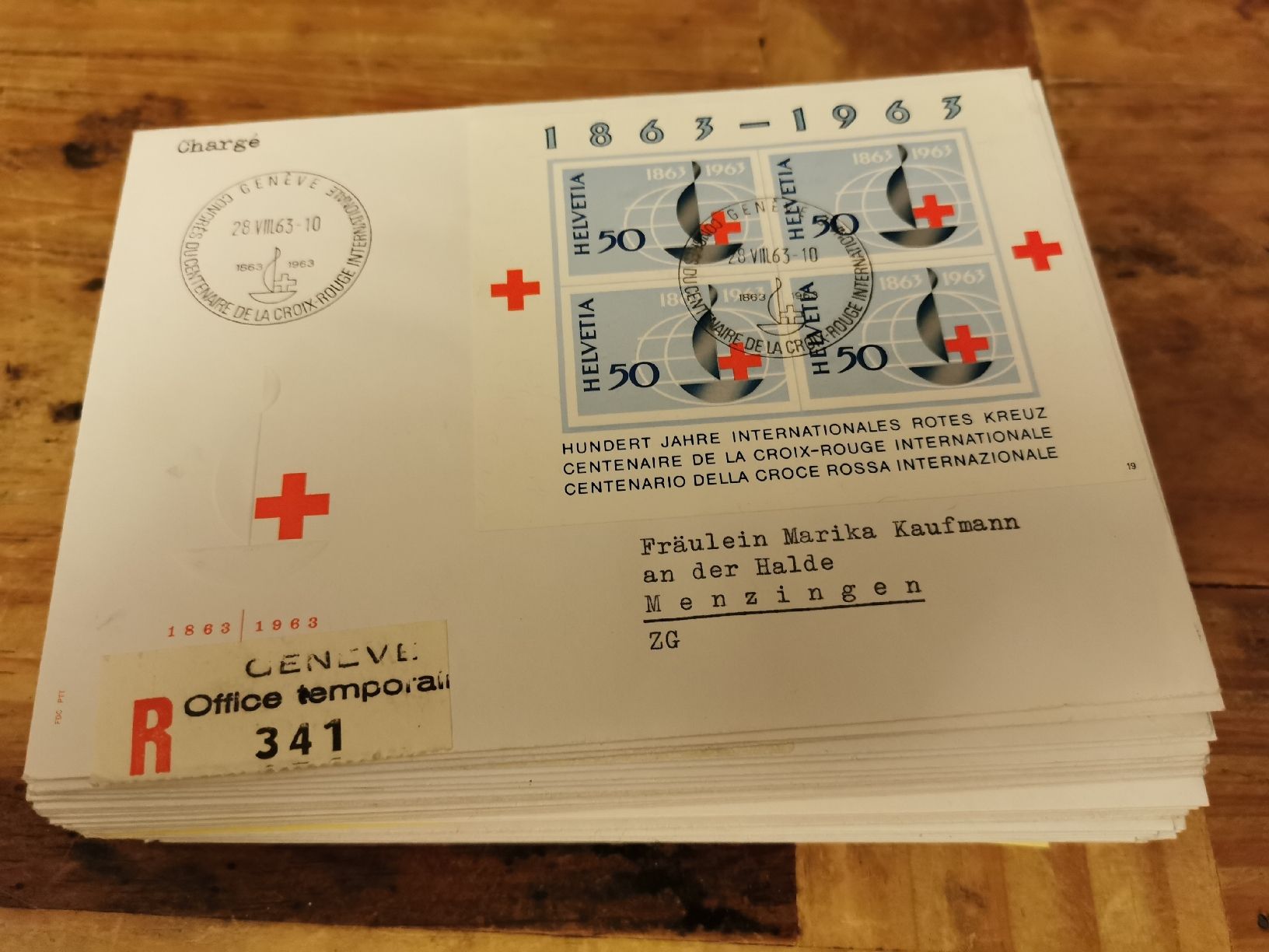 Tutti i francobolli: 60 Briefe Kt. Zug – Usato da Buttikon venduto da billigJackob