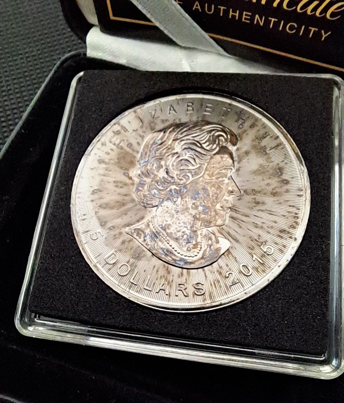 Tutti le monete: 1 OZ Silber Maple Leaf 2015, Golden Enigma – Usato da Weinfelden venduto da shopping-island 1
