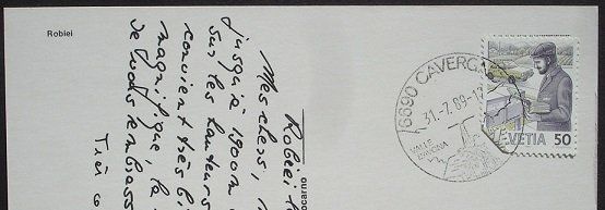 Cartoline postali: Kraftwerk Maggia ROBIEI Luftseilbahn – Usato da Jona venduto da philajona 1