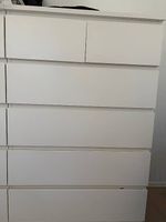 Malm Kommode Weiss, 6 Schubladen, 80x123x49cm