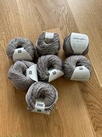 Strickset Garn NEU für Sommershirt, Rico Design Grau-Glitzer