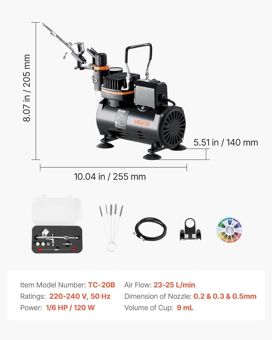 Alle Werkzeuge: VEVOR Airbrush Set mit Luftkompressor – Neu und originalverpackt aus Bottighofen von zaap 2