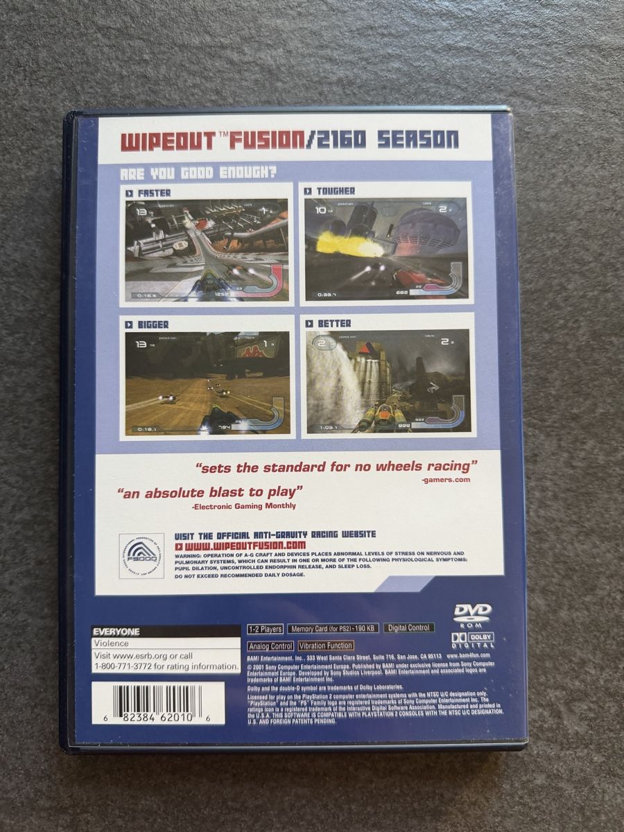 Sony Jeux: WipEout Fusion PS2 NTSC – D'occasion à Zürich par cENS0R 1