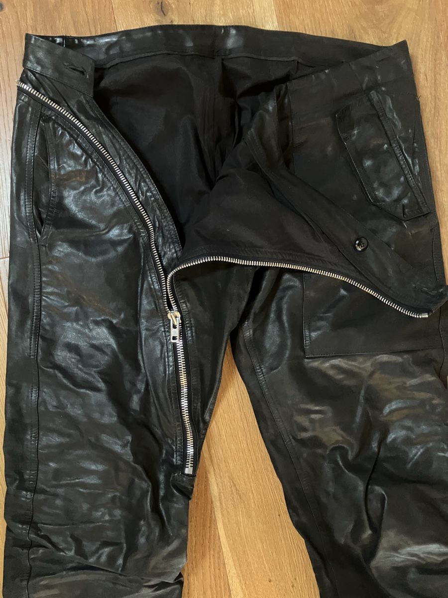 Rick Owens Hosen: Rick Owens Spiral-Lederpants – Gebraucht aus Maracon von hue_6sb7 1