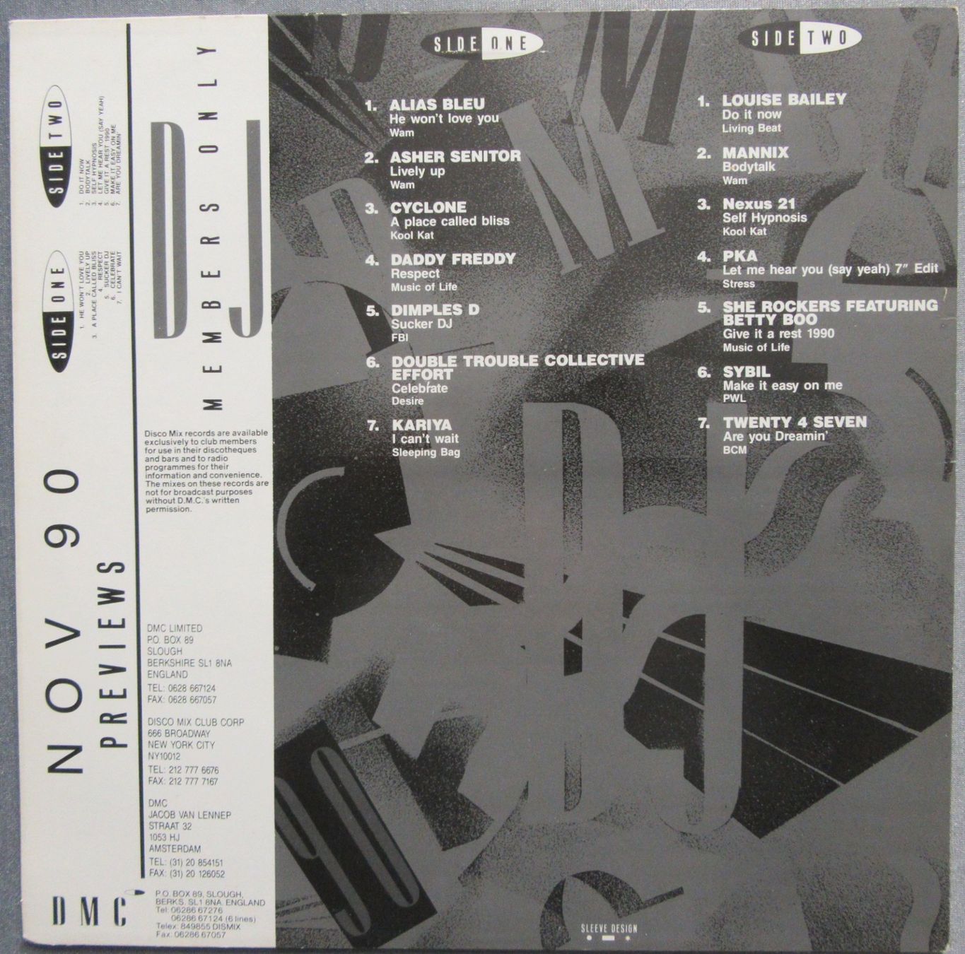Dischi in vinile: November 90 - Previews - LP ab CHF 5.00 – Usato da Auenstein venduto da Padabimbim 1