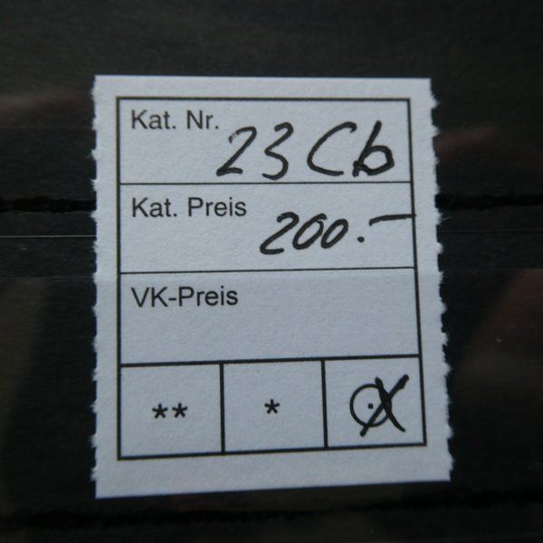 Tutti i francobolli: STRUBEL° 23 Cb  Kat. Fr. 200.-   siehe Bilder – Usato da Egliswil venduto da Trens01 2