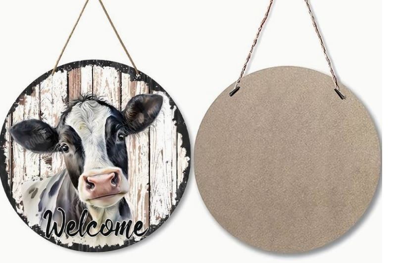 Insegne: Welcome Schild mit Kuh (Holz) – Nuovo e nell'imballaggio originale da Langenbruck venduto da Gumsi 2