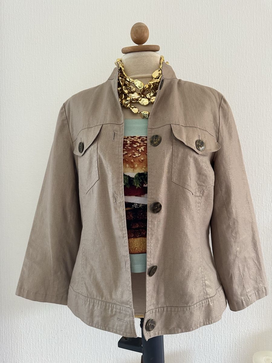 Giacche: Veste Josephine Chaus beige et reflet doré  – Nuovo (secondo la descrizione) da Châtelaine venduto da Alexandra.jankowski