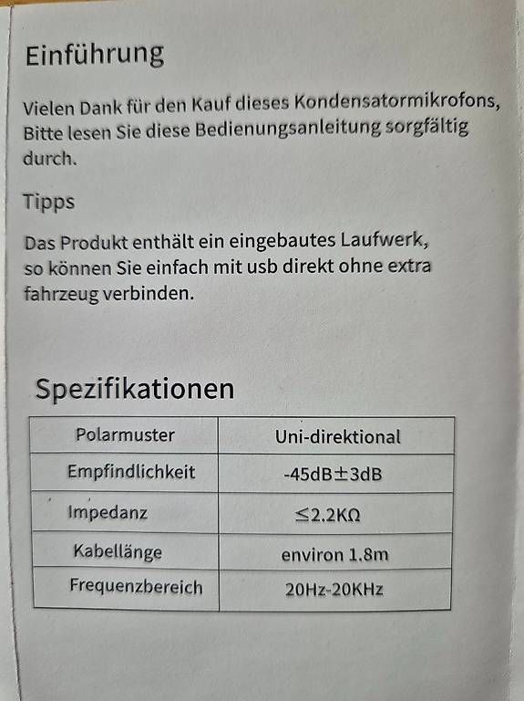 Microfoni: TONOR Q9 USB Studio-Mikrofon Set  Wie neu – Usato da Bern venduto da ley_qrn7 2