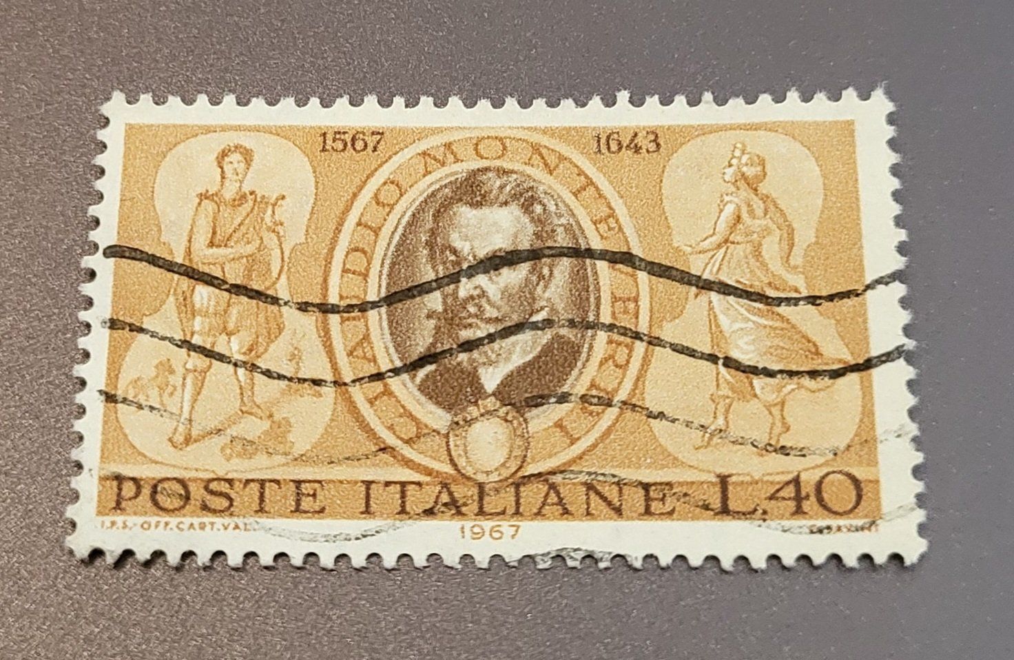 Tutti i francobolli: Italien 1967 Claudio Monteverdi – Usato da St Gallen venduto da Stampsalshobby