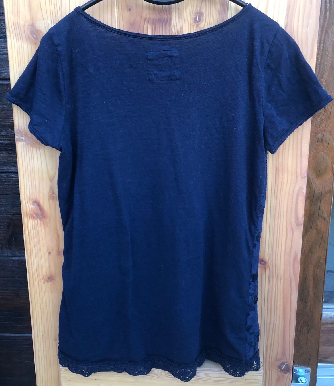 T-shirt: T-Shirt, mit Spitzen, marine, 40 – Usato da Mühlebach (Goms) venduto da chr_q6d8 4