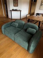 Sofa velour grün