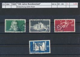 1948 "100 Jahre Bundesstaat", gestempelt