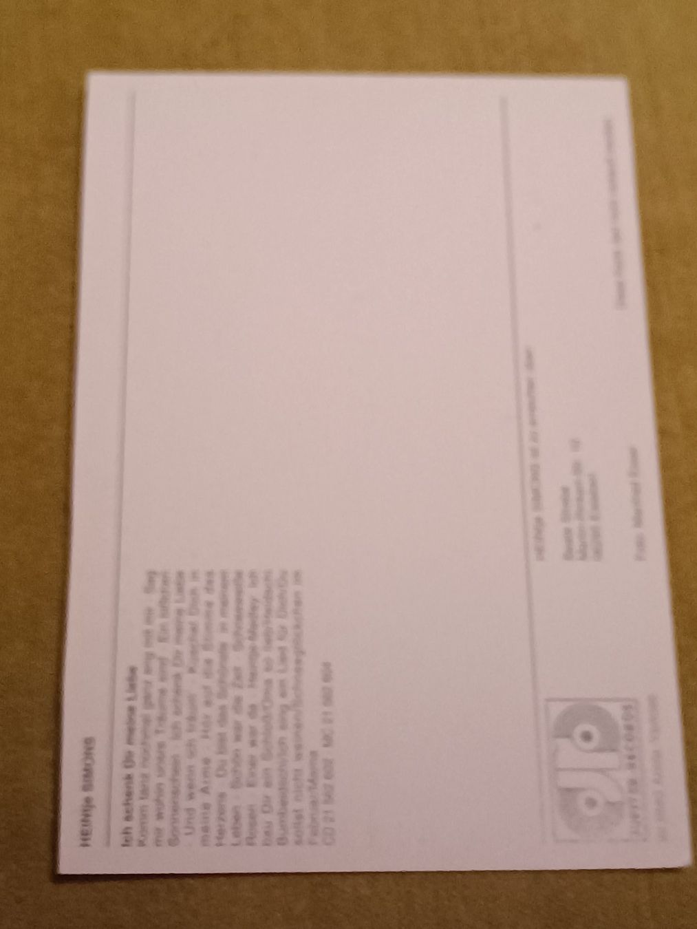 Autografi: Hein Simons "Heintje" - handsigniert – Usato da Menziken venduto da Autogramme 1