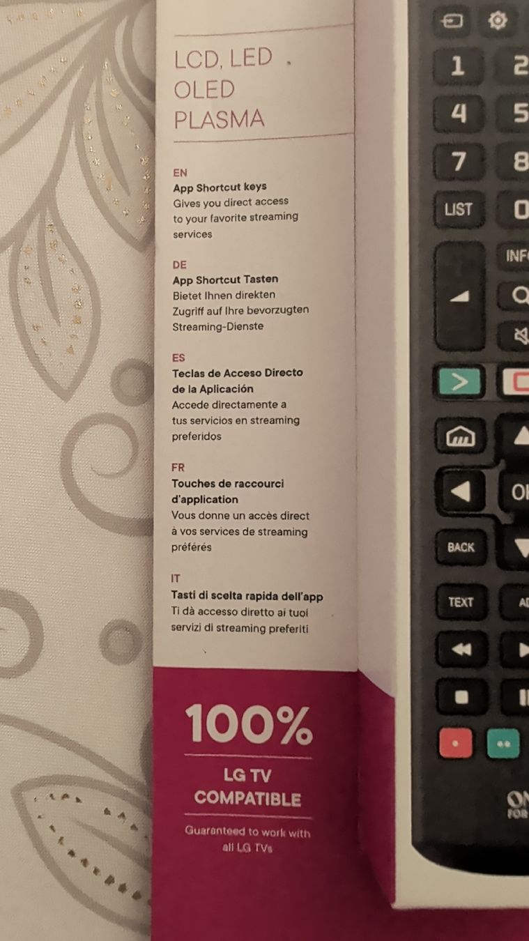 LG Fernbedienungen: Télécommande de remplacement One For All pour LG TVs✨ – Neu (gemäss Beschreibung) aus Renens VD von tartompion 2