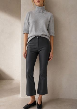 Arma LIVELY | Leather kick-flare Legging - Gr. 36