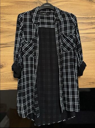 VERO MODA Hemdbluse Grösse XS Schwarz/Weiss kariert.