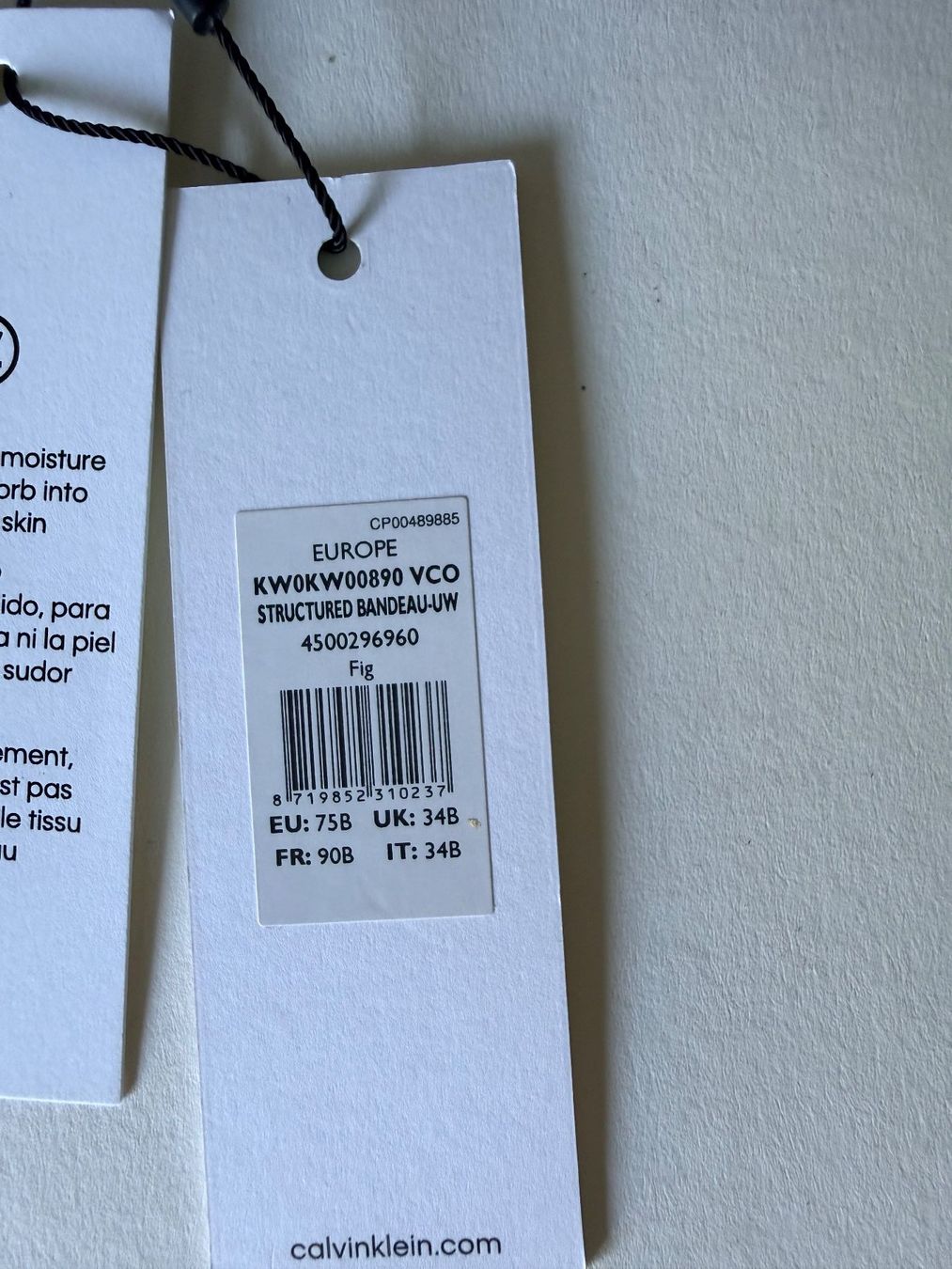 Calvin Klein Costumi da bagno & Bikini: CALVIN KLEIN, Bikini-Oberteil, Grösse 75B, Farbe Dunkelrot – Nuovo e nell'imballaggio originale da Rudolfstetten venduto da gst_g7xl 4