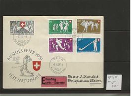 timbre enveloppe FDC Pro Patreia 1951 B51-B55