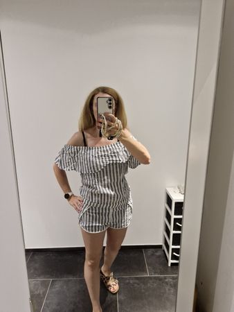 even & od Jumpsuit kurz Streifen M neu