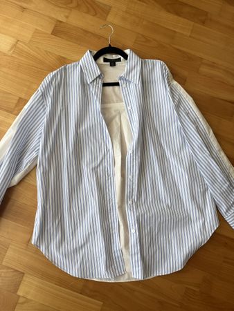 Zara Hemd gestreift weiss/blau Grösse S - neuwertig!