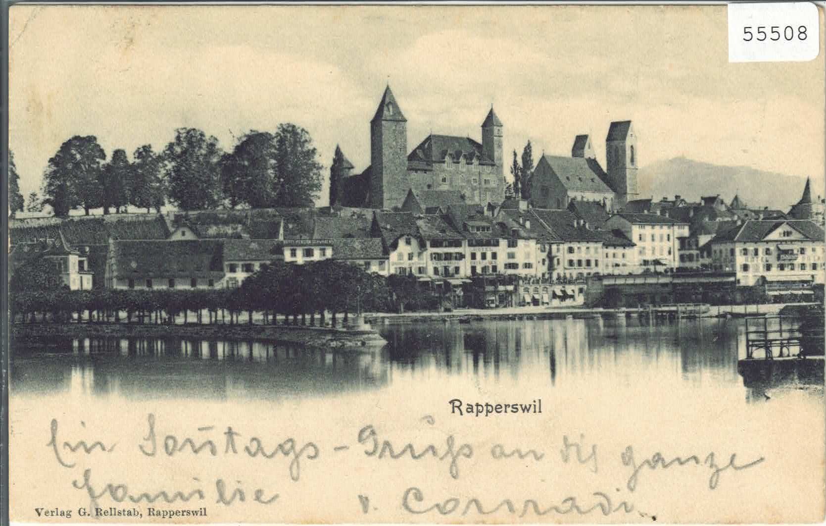 Cartoline postali: Rapperswil - Generalansicht – Usato da Ettingen venduto da Kartenplanet