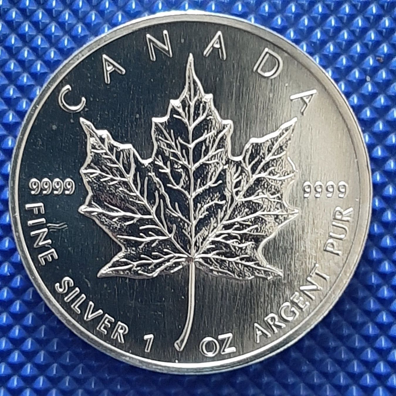 Toutes les monnaies: 1 oz Silver Canada Maple Leaf 1989 – Neuf (Voir description) à Carouge GE par cecob0909