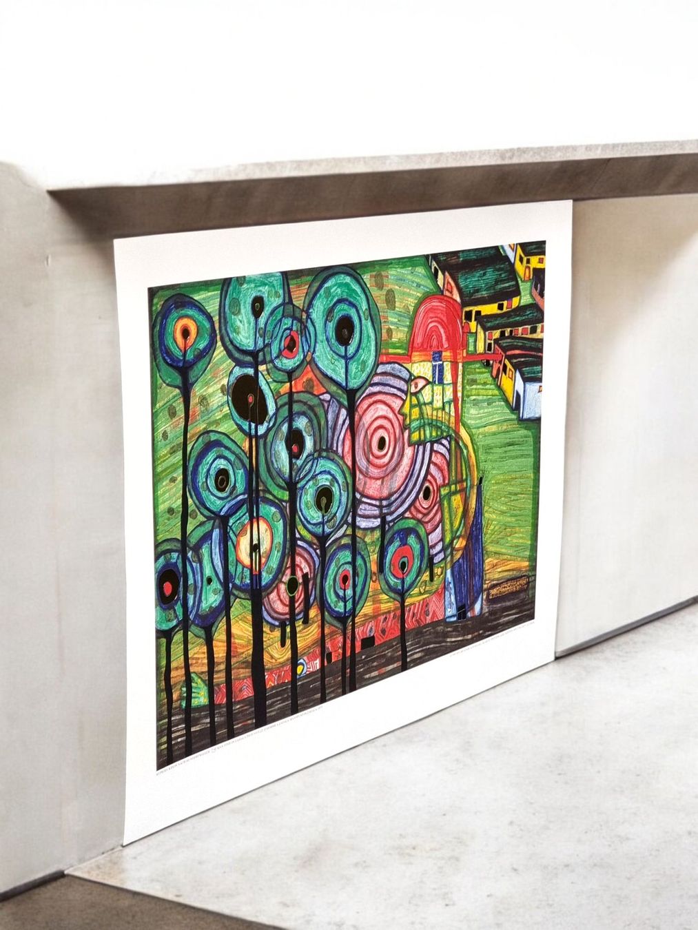 Grafica & Litografie: Friedensreich Hundertwasser 1928 - 2000 – Nuovo e nell'imballaggio originale da Zürich venduto da Zuerichparis08 2