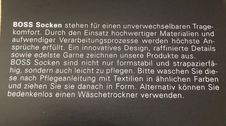 Hugo Boss Calze: Hugo Boss Herren Socken – Nuovo e nell'imballaggio originale da Wangen b. Olten venduto da break72 6