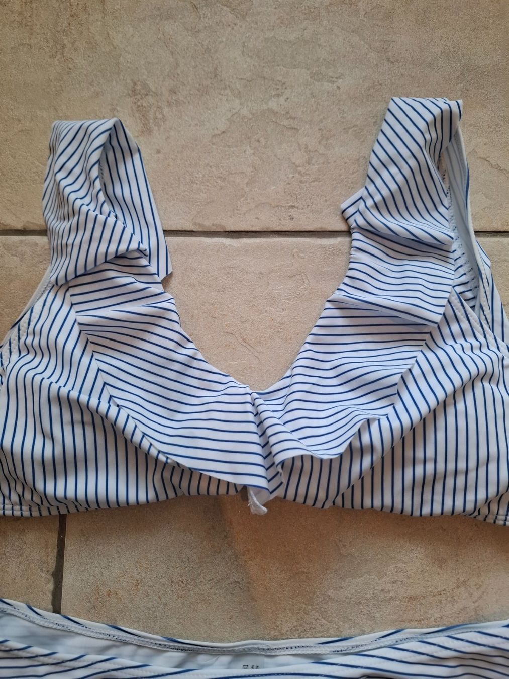 Costumi da bagno & Bikini: Bikini Gr. M blau weiss gestreift – Nuovo (secondo la descrizione) da Wenslingen venduto da kasjupeia 1