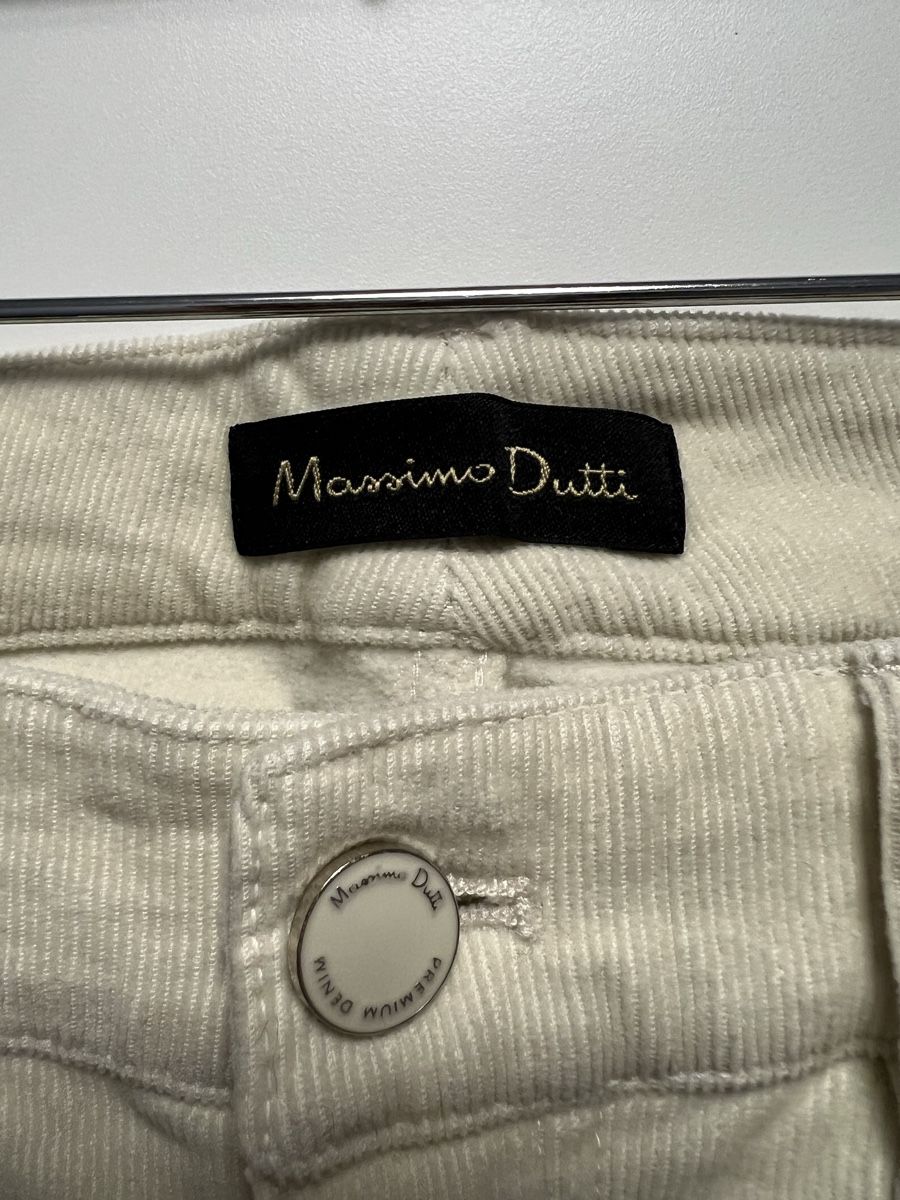 Massimo Dutti Pantaloni: Massimo Dutti white corduroy trousers, size 36 – Usato da Zürich venduto da son_f7qw 2