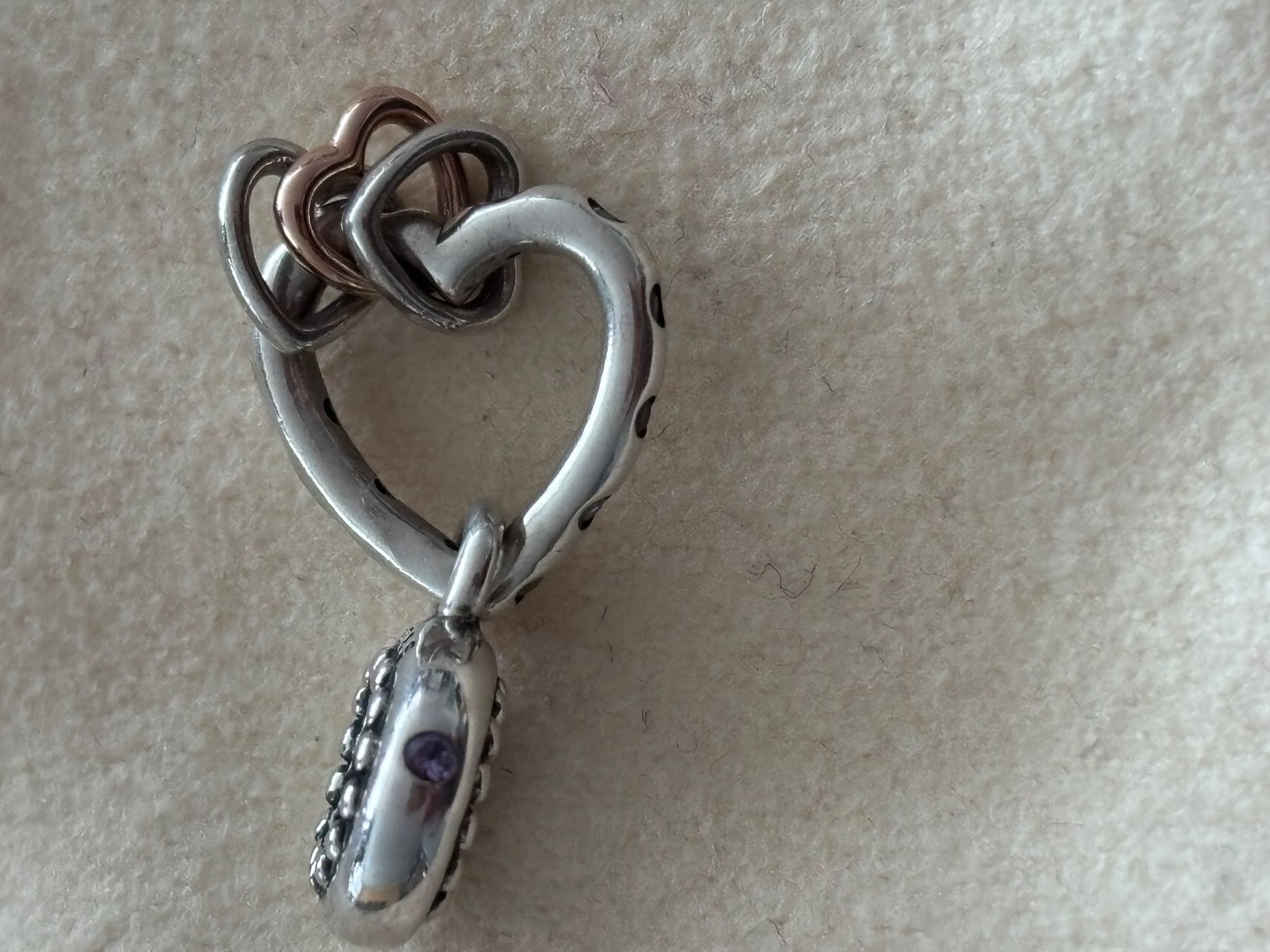 Pandora Anhänger: Pandora Charm original Herzen – Gebraucht aus Oberwil b. Zug von KleinerFliegenpilz 2