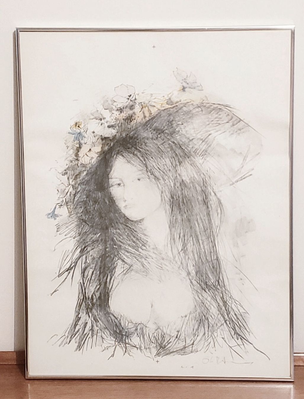 Dipinti: Schizzo originale OTTO BACHMANN donna con cappello – Nuovo (secondo la descrizione) da Lugano venduto da coccodrillo01