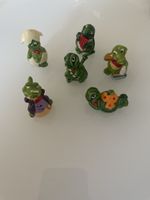 6 Figuren Krokodile mit Kleidung, Kinderüberraschung Sammler