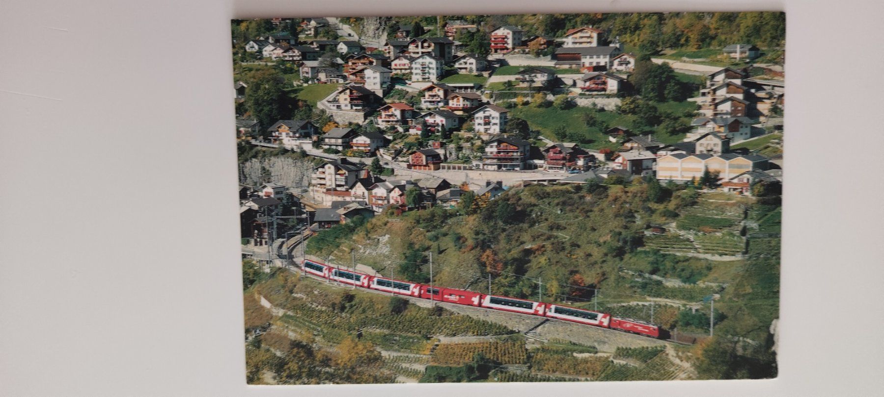Cartoline postali: Originale Ansichtskarte Glacier Express Stalden VS – Usato da Ohmstal venduto da Lebensfreude05