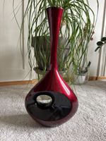 Design Bodenvase von LP Design – Rot/Schwarz mit Loch – Top 