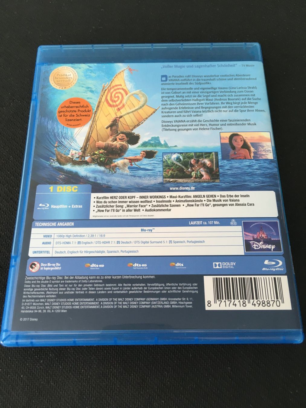 Tutti i DVDs: Disney: Vaiana [Blu-ray] – Usato da St.Gallen venduto da MedienJoe 1