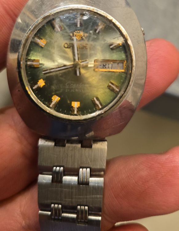 Montre ORIENT Automatique 21 Rubis à Réparer - Modèle Unisexe, Mouvement Mécanique, Occasion Pour Bricoleur