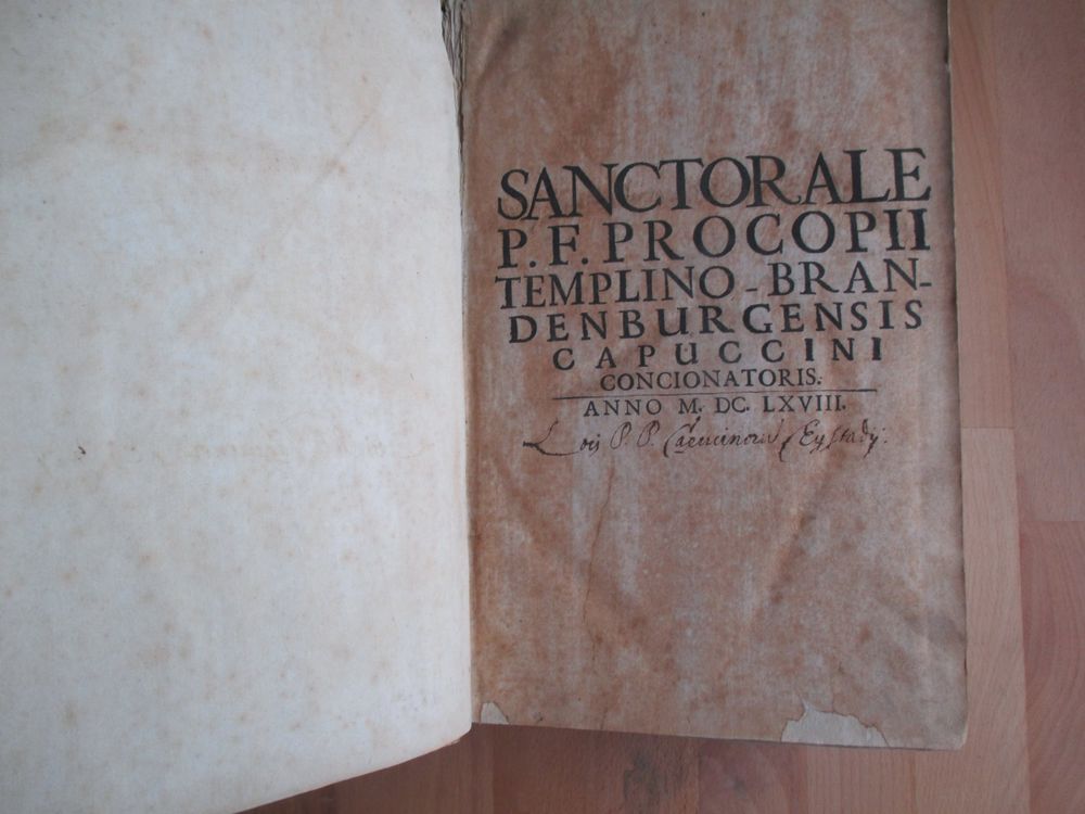 Sanctorale P. F. Procopii TemplinoBranDenburgensis Kaufen auf Ricardo