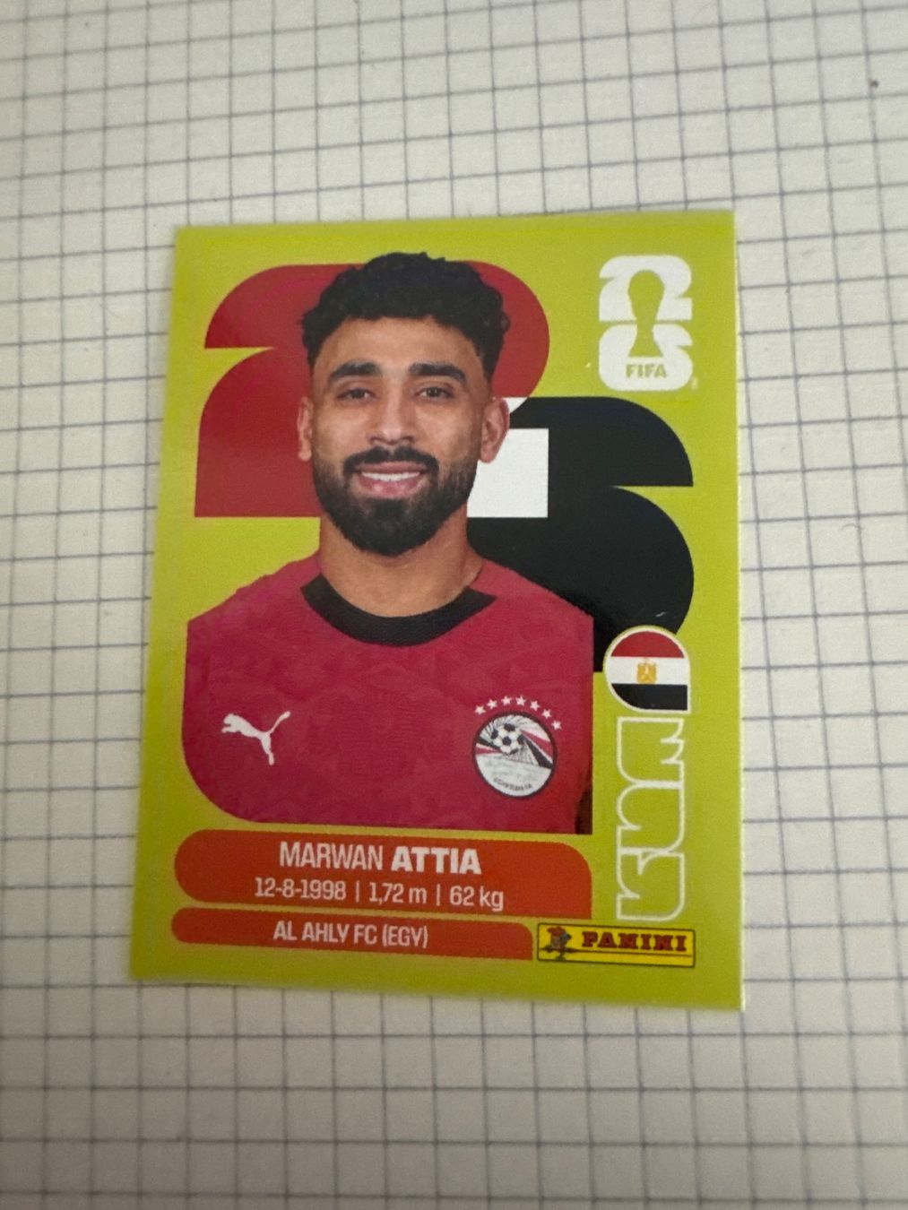 Panini Carte collezionabili: Panini Sticker WM 2026, EGY 10 Marwan Attia – Nuovo (secondo la descrizione) da Winterthur venduto da mathis-spielsteine