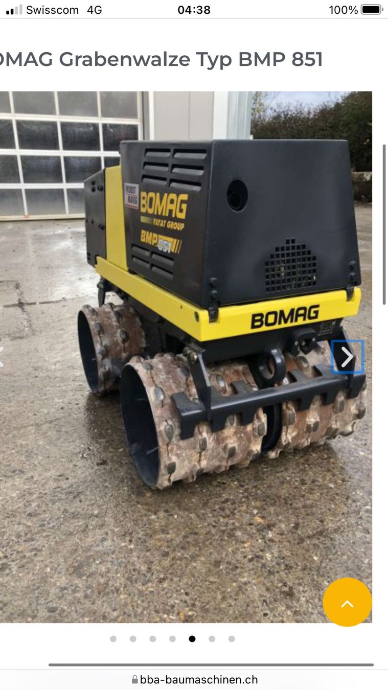 Bomag Tutte le macchine: Bomag Grabenwalze BMP 851 – Usato da Bülach venduto da labf 6