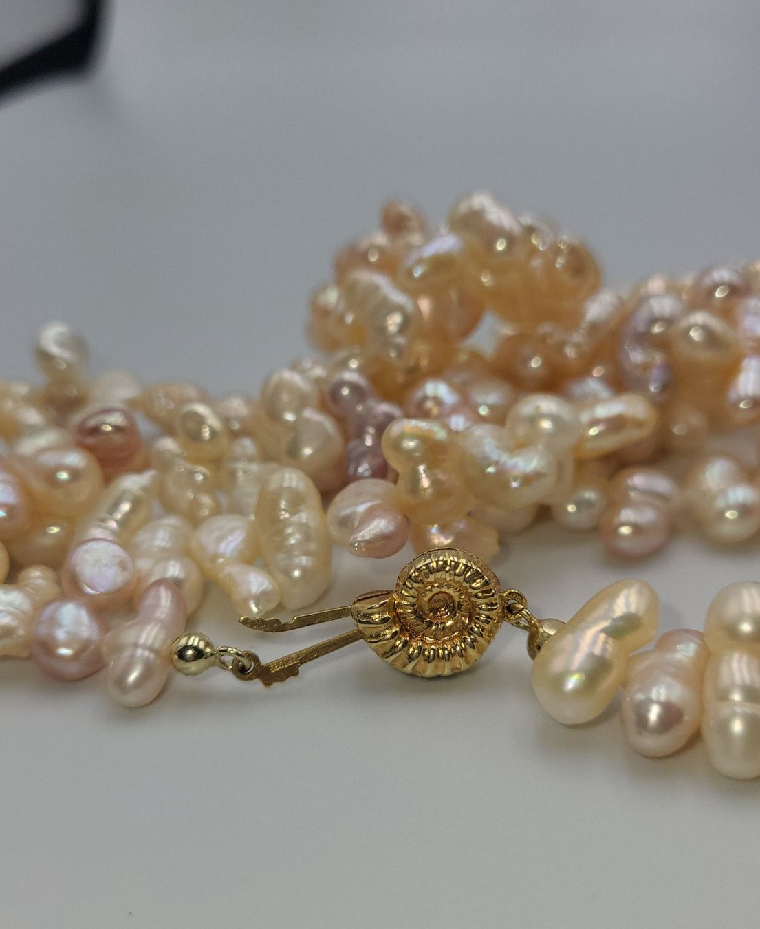 Catenine: Gold 585 Perlen Kette Mit Gold Verschluss – Usato da Wald ZH venduto da Dasilver 8