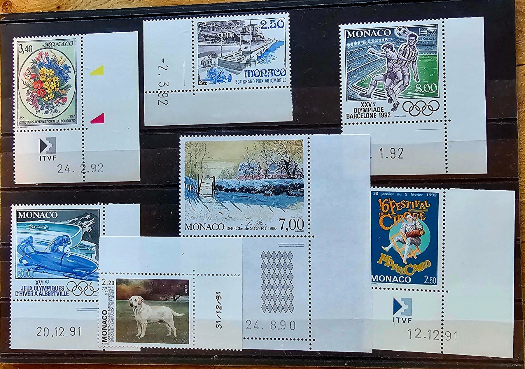 Alle Briefmarken: MONACO coins datés ** 1990-92 – Neu (gemäss Beschreibung) aus Les Valettes von Nuba1