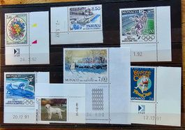 MONACO coins datés ** 1990-92