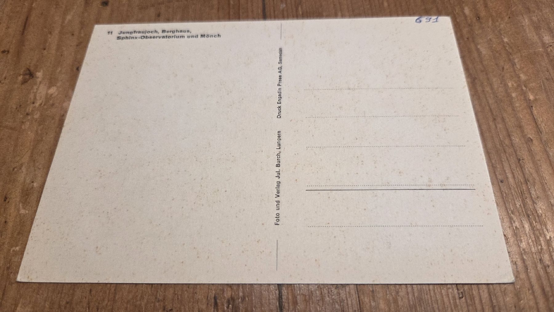 Tutti i francobolli: 1962 Maximumkarte Jungfraujoch – Usato da Arni AG venduto da Moth68 1