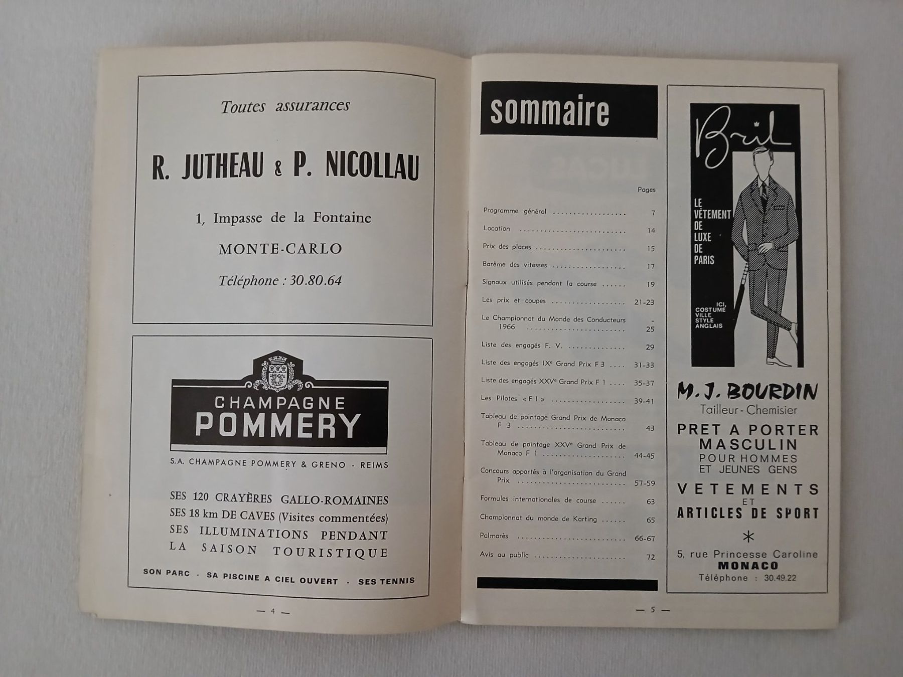 Riviste & Magazine: Programmheft Formel 1; GP Monaco 1967 – Usato da Aarburg venduto da Hktm 1